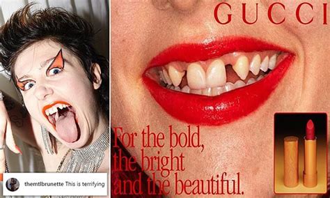 gucci models teeth|gucci beauty models.